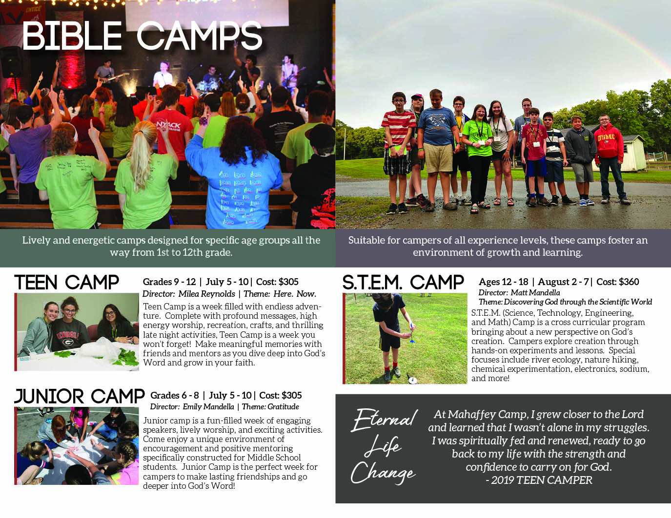 Brochure Mahaffey Camp & Conference Center